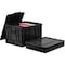 Storex Collapsible Crate w/Lid, 13-3/5"x20"x10-2/5", Black STX61809U04C - alternate 3